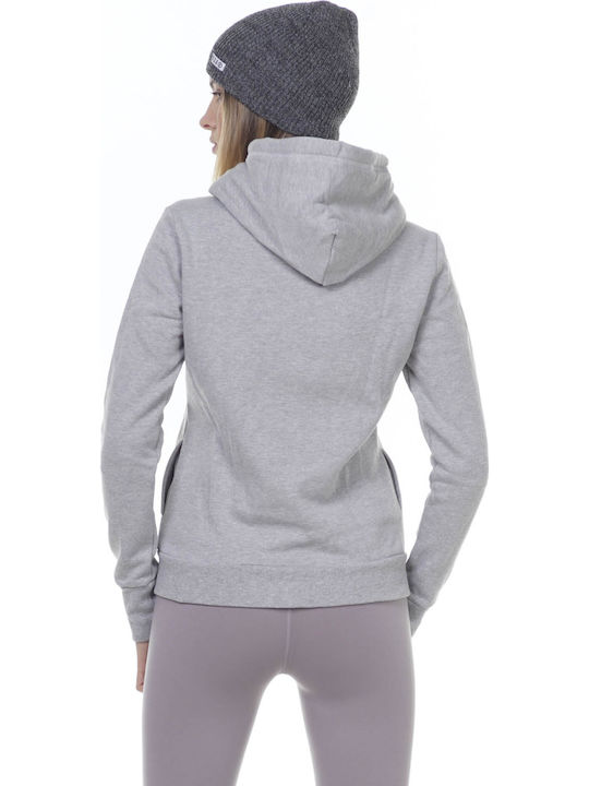 Body Action Women's Hooded Cardigan Light Grey