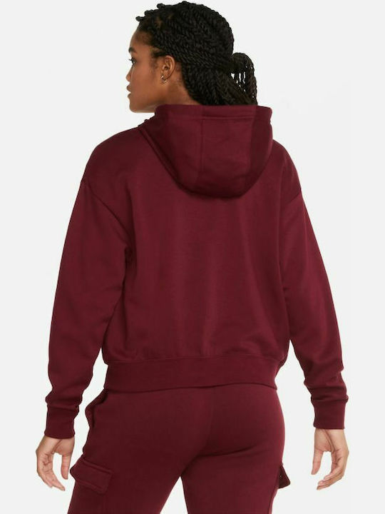 Nike Sportswear Jacket Dark Beetroot with Hood