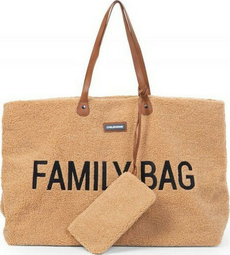 Childhome Τσάντα-Αλλαξιέρα Ώμου/Χειρός Family Teddy Beige 55x18x40εκ.