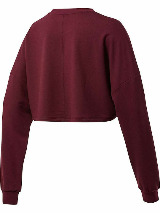 Cropped Hanorac pentru femei Burgundy