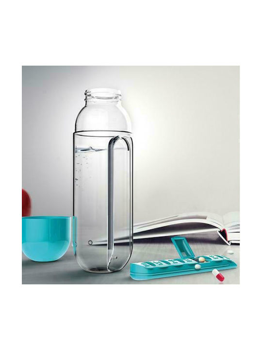 Factory Pill Box Πλαστικό Παγούρι 600ml Διάφανο