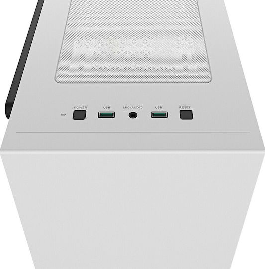 Deepcool Macube 110 Gaming Mini-Turm Computergehäuse mit Seitenfenster Weiß