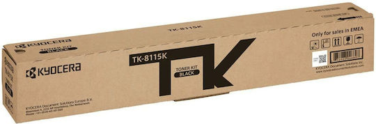 Kyocera TK-8115K Original Toner Laser Printer Black 12000 Pages (1T02P30NL0)