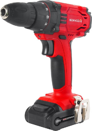 Bormann BCD1330 Mașină de Găurit cu Baterie 12V 2x1.3Ah