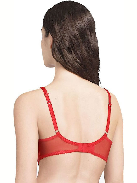 Chantelle Courcelles 6797 Bra with Light Padding Underwire Red