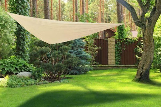 Malatec Dreieckiges Σκίαστρο Sonnensegel Beige 3x3m