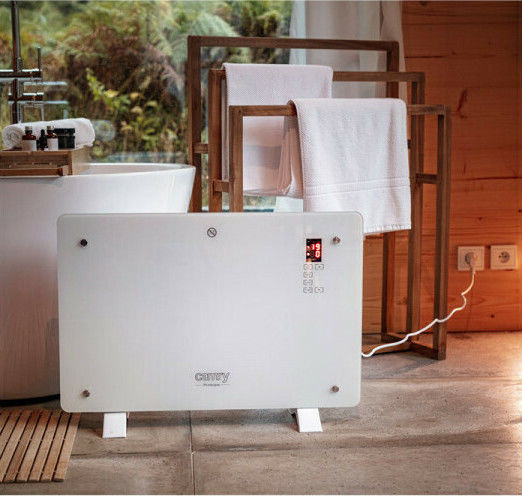 Camry CR-7721 CR7721 Konvektorheizung Boden 1500W mit elektronischem Thermostat 75x52cm Weiß