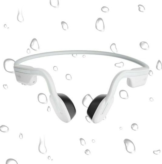 Shokz Openmove Knochenleitung Bluetooth-Freisprecheinrichtung Kopfhörer mit Schweißresistenz Alpine White