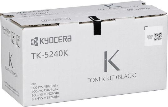 Kyocera TK-5240K Γνήσιο Toner Laser Εκτυπωτή Μαύρο 4000 Σελίδων (1T02R70NL0)