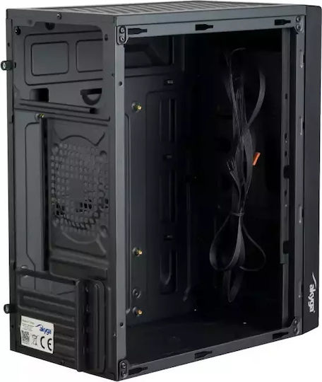 Akyga AK35BK Micro Tower Κουτί Υπολογιστή Μαύρο