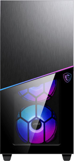 MSI MPG Sekira 100R Gaming Middle Tower Carcasă Calculator cu Fereastră Laterală și Iluminare RGB Negru