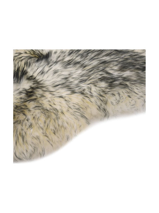 vidaXL Rug Rectangular Furry Gray