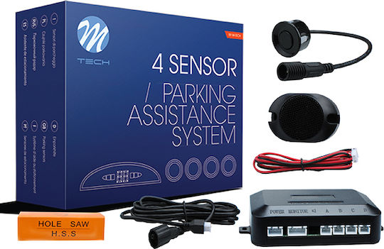 M-Tech Car Parking System with Screen and 4 Sensors 21.5mm in Black Color