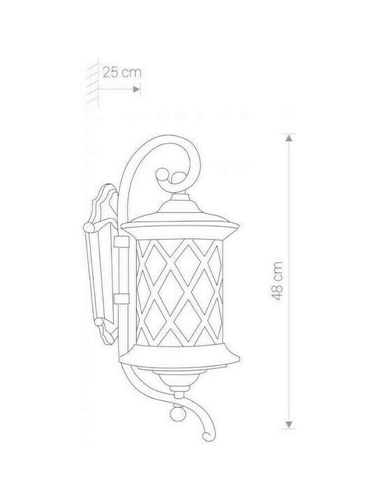 Nowodvorski Lantern Wall-Mounted Outdoor Lantern E27 IP23