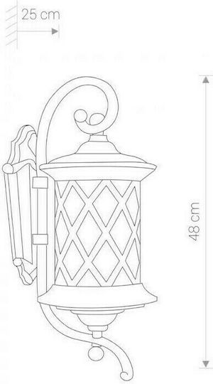 Nowodvorski Lantern 6911 Black Wall-Mounted Outdoor Lighting Nowodvorski Lantern 6911 Black Wall-Mounted Outdoor Lighting