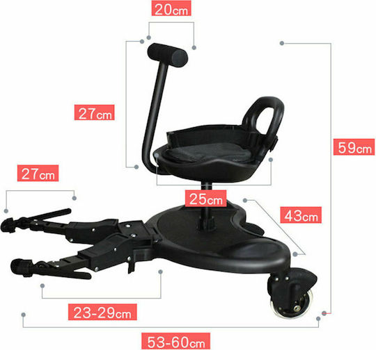 FreeOn Buggy Board Stroller Black Board