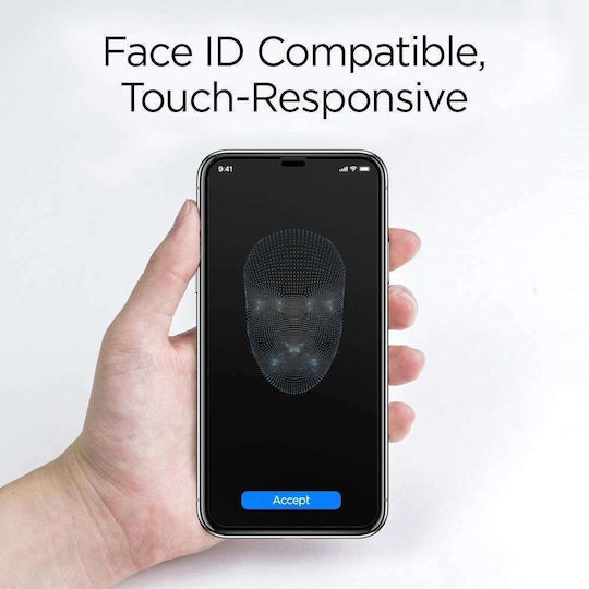 Spigen GLAS.tR Vollflächig gehärtetes Glas 2Stück (iPhone 11 Pro)