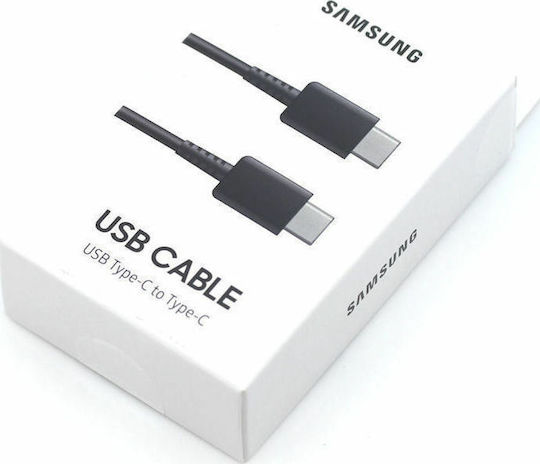 Samsung USB 2.0 Cable USB-C male - USB-C Μαύρο 1m EP-DA705BBEGWW Bulk