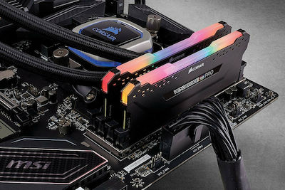 Corsair Vengeance RGB Pro 32GB DDR4 RAM με 2 Modules (2x16GB) και Ταχύτητα 3200 για Desktop