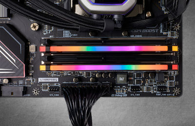 Corsair Vengeance RGB Pro 32GB DDR4 RAM με 2 Modules (2x16GB) και Ταχύτητα 3200 για Desktop