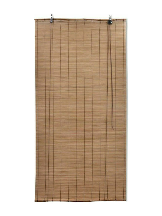 vidaXL Shade Blind Bamboo Coffee L100xH220cm