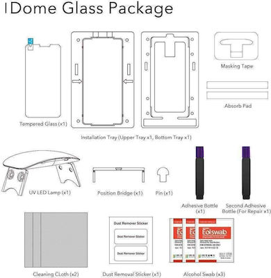 Whitestone Whitestone Dome Glass Liquid Dispersion Tech Full 3D Full Face Tempered Glass (Galaxy S9)