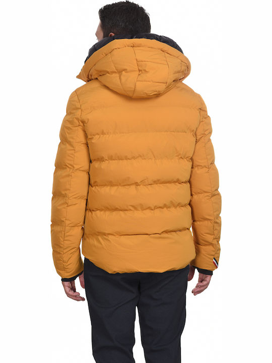 Splendid Men's Winter Puffer Jacket Yellow