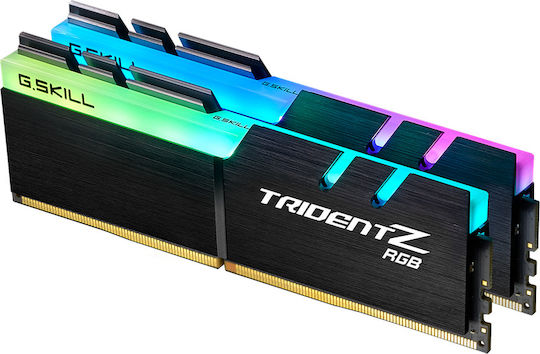 G.Skill Trident Z RGB DDR4 16GB RAM με 2x8GB Modules και Ταχύτητα 3200 για Desktop