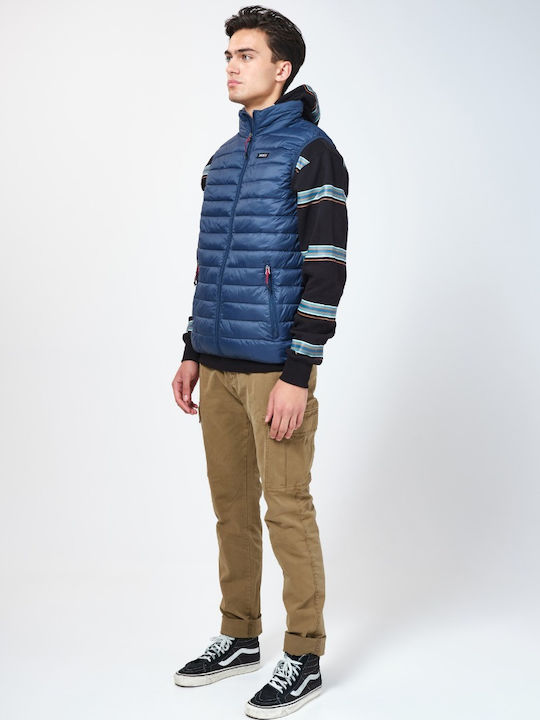 Sleeveless Winter Jacket Puffer Blue
