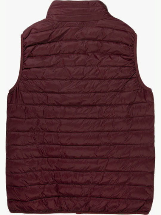 Sleeveless Winter Jacket Puffer Bordeaux