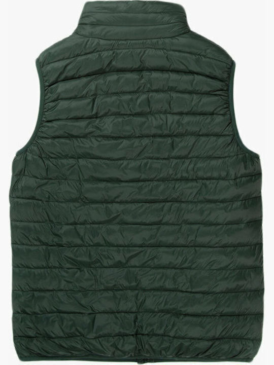 Men's Puffer Winter Green Sleeveless Jacket