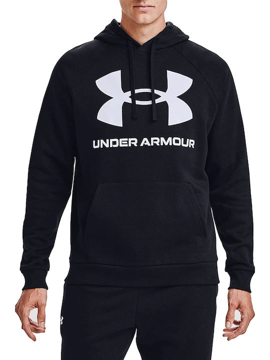 Rival Big Sweatshirt with Hood Black