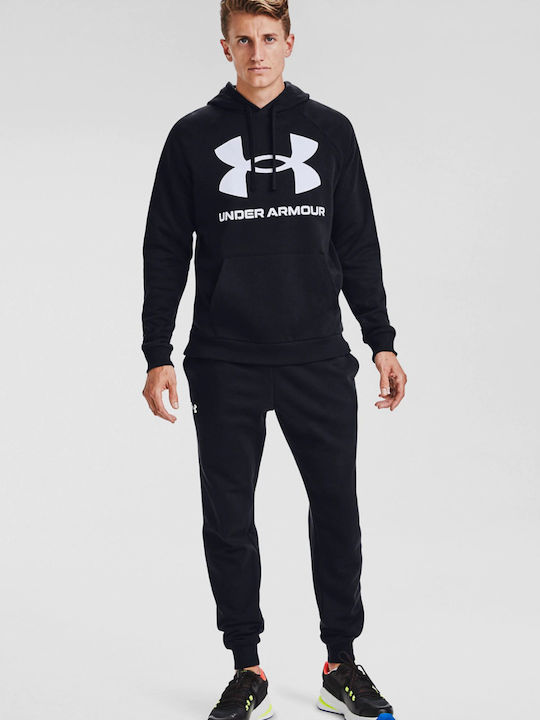 Rival Big Sweatshirt with Hood Black