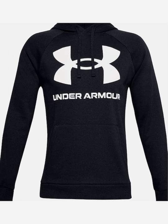Rival Big Sweatshirt with Hood Black