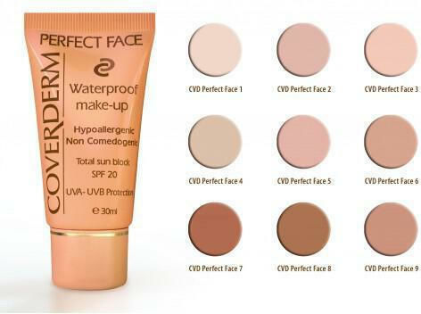 Coverderm Perfect Face Waterproof SPF20 Liquid Make Up 01 30ml