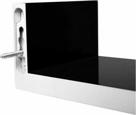 Rafturi Negre De Perete 3 Bucăți 40x9x10 Cm