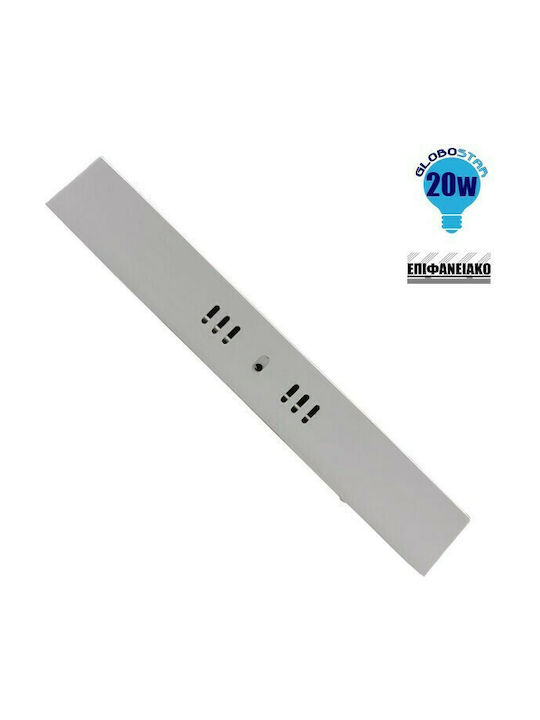 GloboStar 01888 Platz Draußen LED Panel 20W mit Natürliches Weiß Licht 4500K