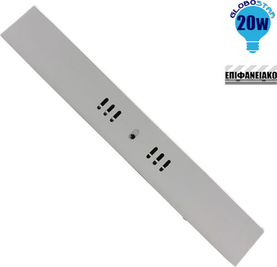 GloboStar Quadratisches Außen LED-Panel 20W mit Warmweißem Licht 3000K 21,5x21,5cm