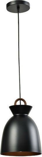 Hatzipantos Stores Hängelampe Schwarz Glocke mit Fassung E27 20cm.