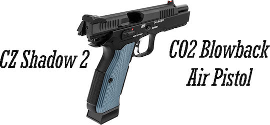 Asg Αεροβόλο Πιστόλι CO2 CZ Shadow 2 (Full Metal/Blowback) Blowback Μεταλλικό 4.5mm