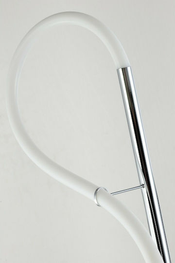 Hatzipantos Stores LED Floor Lamp H165xW28cm. with Natural White Light Silver