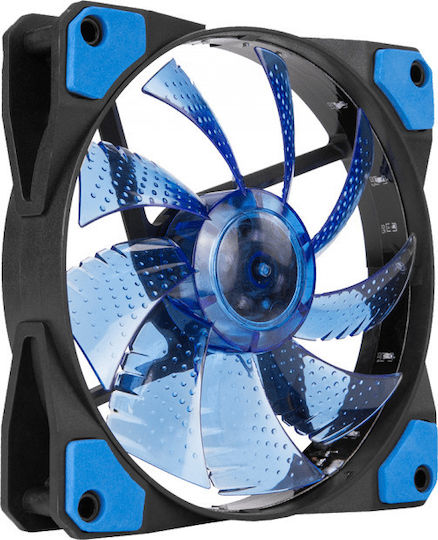 Marvo FN10 Case Fan 120mm with Red Lighting and Connection 3-Pin / 4-Pin Molex 1pcs