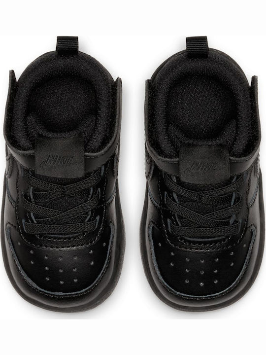 Court Court Borough MID 2 TDV Kids Sports Shoes with Hoop & Loop Closure Black