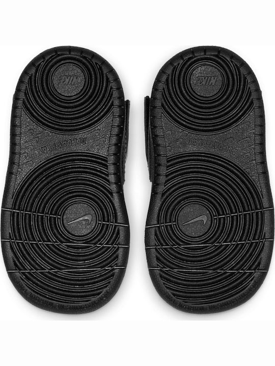Court Court Borough MID 2 TDV Kids Sports Shoes with Hoop & Loop Closure Black