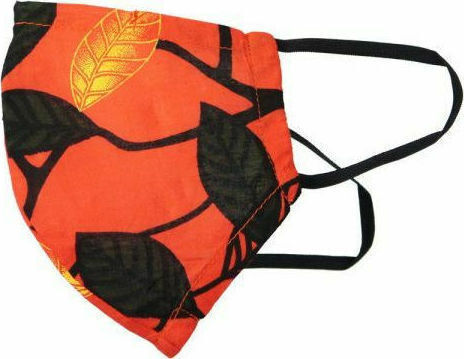 Synchronia Fabric Mask with Filter Pocket & Wire Protective Mask Fabric Medium Orange BHP001M-M-LO 1pcs