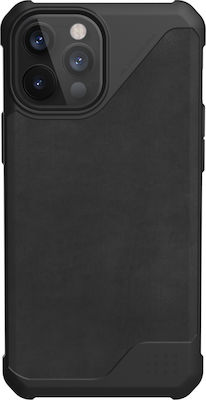 UAG Metropolis LT Umschlag Rückseite Leder Schwarz (iPhone 12 Pro Max) 11236O118340