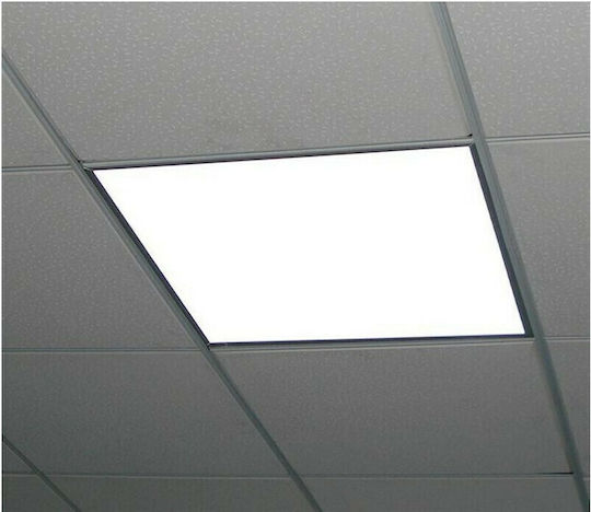 V-TAC Τετράγωνο Χωνευτό LED Panel 40W με Θερμό Λευκό Φως 3000K 60x60εκ.