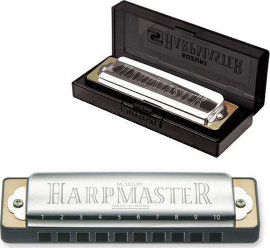 Suzuki Diatonisch Mundharmonika Harpmaster Tonart D (Re) Major
