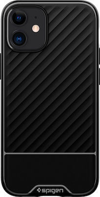 Spigen Core Armor Umschlag Rückseite Silikon Schwarz (iPhone 12 mini) ACS01537