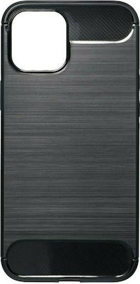 Hurtel Carbon Silicone Back Cover Black (iPhone 12 Pro Max)